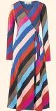  ??  ?? Crepe de chine wrap dress, £370, Diane von Furstenber­g (net-a-porter.com) Lavender dress, £250 (lkbennett.com)
