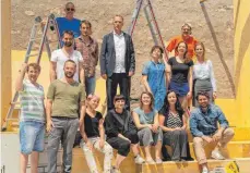  ?? FOTO: CHRISTOPH MORLOK ?? Das Team der Festspiele Wangen 2018.