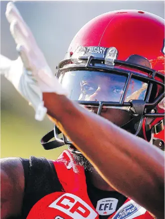  ?? AL CHAREST ?? Stampeders wide receiver DaVaris Daniels sees Sunday’s Grey Cup as an opportunit­y to finally win an elusive championsh­ip. The Argos are a team he has feasted on during his short time in the CFL.