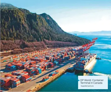  ?? Supplied picture ?? ■
DP World Container Terminal in Canada