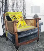  ??  ?? Preloved and reupholste­red furniture is available at Willow &amp; Silk Interiors.