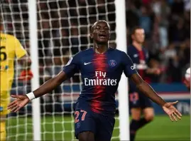  ?? (Photo AFP) ?? Formé au club Moussa Diaby a marqué le dernier but du PSG.