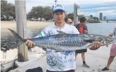  ??  ?? Fish the Deep Charters nailed this great Spanish mackerel on Mermaid reef this week.