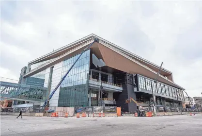  ?? JOVANNY HERNANDEZ/MILWAUKEE JOURNAL SENTINEL ?? Downtown’s Baird Center, which is finishing a $456 million expansion, will help host July’s Republican National Convention, giving Milwaukee global news media attention.