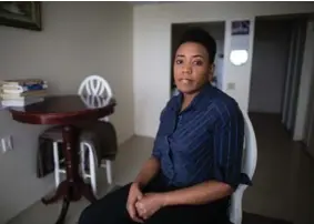  ?? JESSE WINTER/TORONTO STAR ?? Nicola Simpson, an aspiring lawyer who is beginning her work on a master’s degree at Ryerson University, says the North York Women’s Shelter helped her rebuild her confidence and self-esteem when she lived there for the better part of a year after...