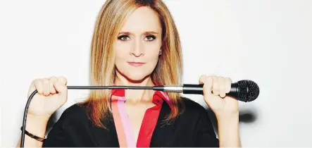  ?? BELL MEDIA ?? On Full Frontal, which debuts Feb. 8 on The Comedy Network, Samantha Bee will be focusing exclusivel­y on satire.