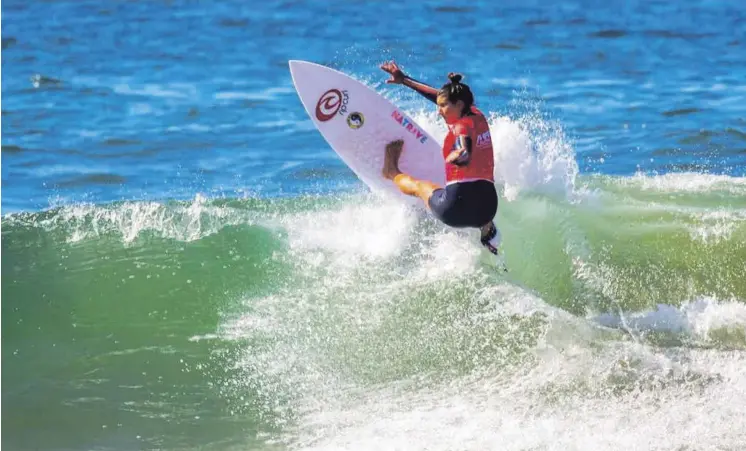  ?? CORTESÍA WSL ?? La costarrice­nse Brisa Hennessy cumple con una gran temporada, luego de ubicarse quinta en los Juegos Olímpicos de Tokio.