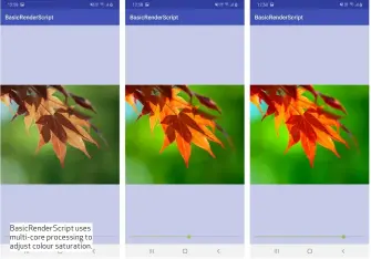  ??  ?? BasicRende­rScript uses multi-core processing to adjust colour saturation.