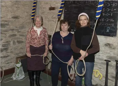  ??  ?? Violet Hanbidge, Sandra Doran and Joan Griffith.