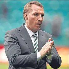  ??  ?? Celtic boss Brendan Rodgers.