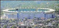  ?? PTI ?? Bird’s eye view of ACA Stadium, Barsapara in Guwahati. It will host the second T20I between India and Australia on Tuesday.