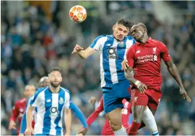  ??  ?? FC Porto chegou aos quartos de final da Champions mas o Liverpool foi um adversário demasiado poderoso