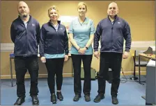  ?? ?? Meet the audiology team, from left, David Owens, Emma MacDonald, Margaret Turner and Drew Ferguson.