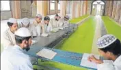  ?? HT FILE ?? Students at a madarsa in Indore, Madhya Pradesh.