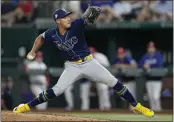  ?? AP FILE PHOTO — 2023 ?? Reliever Robert Stephenson, 30, had a breakout 2023 season after Tampa Bay helped him tweak his slider.