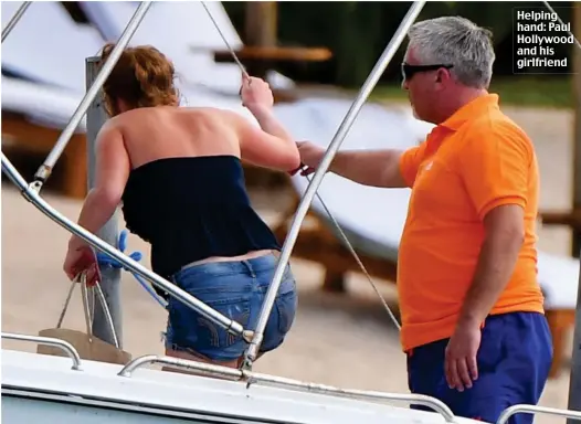  ??  ?? Helping hand: Paul Hollywood and his girlfriend