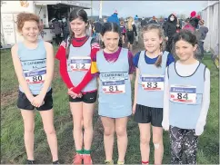  ?? ?? Lara, Mary Jane, Molly, Aoife and Grace - happy U11 girls.