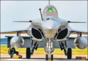  ?? AP ?? A Rafale fighter jet lands at the Air Force Station in Ambala on July 29 this year.