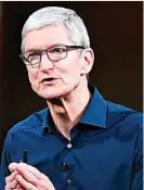  ?? ?? Tim Cook es el CEO de Apple.