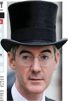  ??  ?? Lord of the manners: Jacob Rees-Mogg