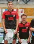  ?? Foto: SpVgg Westheim ?? Obenauf standen Bernhard Lindner (links) bei den Herren A und Deniz Riedle bei den Herren C von der SpVgg Westheim. Norbert Schölhorn wurde Dritter bei den Herren A.