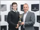  ??  ?? U17 Player of the Year – Lachie Shaw, Fort William.