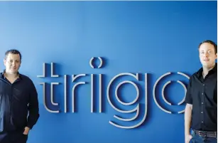  ?? (Courtesy) ?? TRIGO COFOUNDERS Michael Gabay (left) and Daniel Gabay.