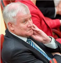  ?? AFP ?? German Interior minister Horst Seehofer sits in Bavaria’s State parliament (Landtag). Horst Seehofer has declared that Islam is not “part of Germany” in an interview published on Friday. —