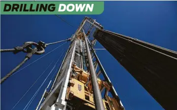  ?? Tamir Kalifa / New York Times ?? An oil drilling rig on a Parsley Energy facility near Midland.
