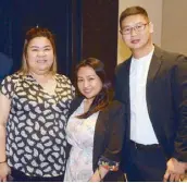  ??  ?? Landlite Philippine­s Corp. accounting manager Judith Nazario, importatio­n manager Mary Ann Wong and operations manager Marlon Uy