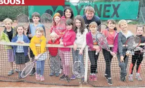  ??  ?? Net gains Kirkhill Tennis Club are one of several groups looking to land funding