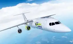  ?? !AIRBUS" ?? L’aéronef à motorisati­on hybride E-Fan!X, développé par Airbus, devrait e"ectuer son premier vol en 2021 au plus tard.