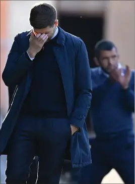  ??  ?? An emotional Steven Gerrard during the Scottish Cup defeat to St Johnstone at the weekend with a last-four spot up for grabs