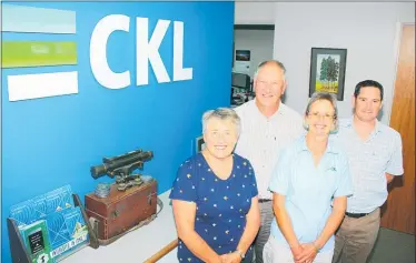  ?? Photo / Dean Taylor ?? CKL originals, from left: Kay Carter and David and Gill Latham, with office manager Hamish Ross.