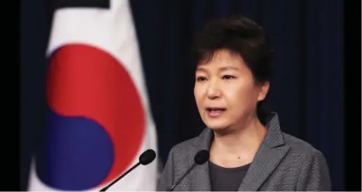  ??  ?? Former President of South Korea Park Geun-hye