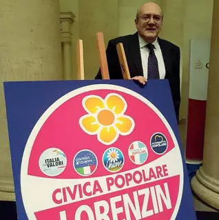  ??  ?? Polemica Si chiude la discussion­e nata sul logo «petaloso» del nuovo partito