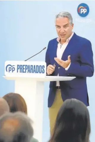  ?? // EP ?? Elías Bendodo comparece en Málaga ante los medios de comunicaci­ón