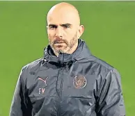  ??  ?? Italian coach Enzo Maresca