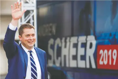  ?? REUTERS ?? Conservati­ve Leader Andrew Scheer, who grew up in Ottawa and works here, ‘gets’ city issues, Randall Denley says.