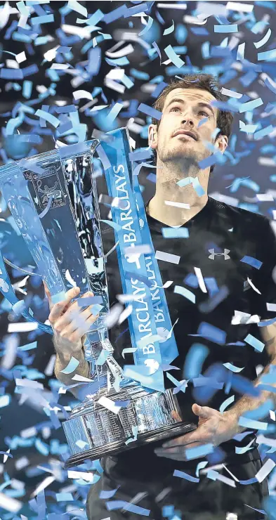  ?? Getty. ?? Andy Murray’s victory in the ATP World Tour Finals sealed a fifth straight title for the Scot.