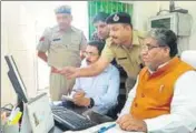  ?? HT PHOTO ?? Jail minister Krishan Lal Panwar in Ambala jail on Monday.