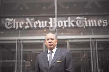  ?? NYT ?? Innovar.
Dean Baquet, director de The New York Times y su proyecto: más historias en tres dimensione­s.