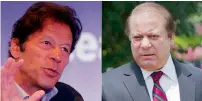  ??  ?? The real election battle is going to be between Imran Khan’s PTI and Nawaz Sharif’s Pakistan Muslim League.