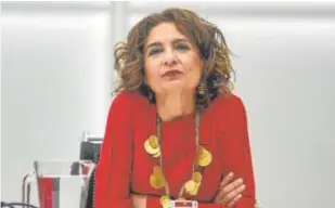  ?? // EFE ?? La vicepresid­enta primera y ministra de Hacienda, María Jesús Montero