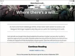  ??  ?? 3 Browse Current Issue The first tab provides you with access to the latest issue’s contents – below the cover and options to purchase or subscribe are descriptio­ns of all the articles. Tap one to read a limited preview, or the entire article if it’s the editor’s Welcome.