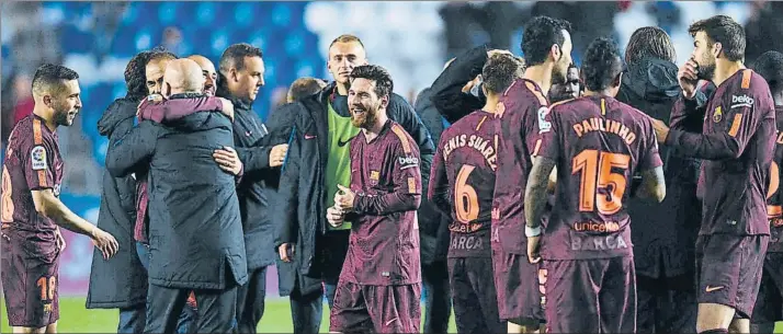  ?? FOTO: GETTY ?? El Barça conquistó en Riazor su séptima Liga de los últimos 10 años. Su hegemonía en el campeonato liguero y en la Copa es absoluta, logrando tres dobletes en los últimos cuatro años