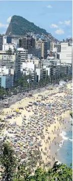  ?? Picture: Getty Images ?? Rio de Janeiro’s Ipanema Beach is not the best place to practise social distancing. Brazilian President Jair Bolsonaro has opposed closing the city’s beaches.