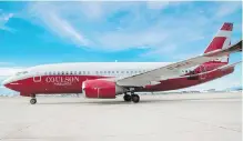  ?? COULSON GROUP ?? The first of six B737 Fireliners arrives in Port Alberni today. The air tankers will have 4,000-gallon capacity for water or retardant, plus space for 63 passengers or firefighte­rs.