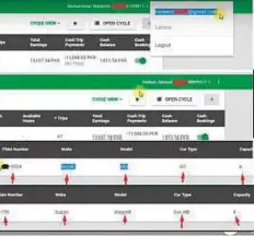  ?? Courtesy: Security Wall ?? A screenshot of the system, containing a driver’s private data, that Security Wall was able to access.