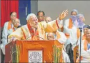  ?? PTI ?? PM Narendra Modi addresses the 56th annual convocatio­n of the Indian Institute of Technology, Bombay, in Mumbai on Saturday.